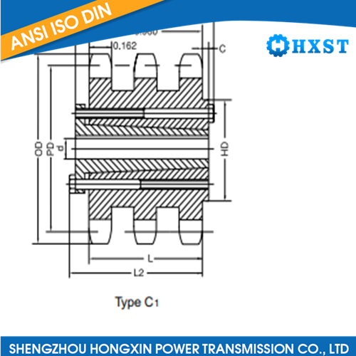 60B-3 Sprockets With Split Taper Bushing  