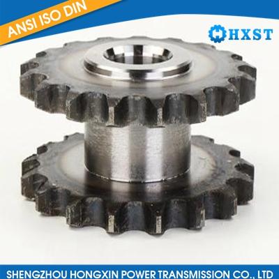 Transmission Parts Hardened Tooth Double Chain Sprocket Factory