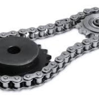 Movement between sprocket and chain